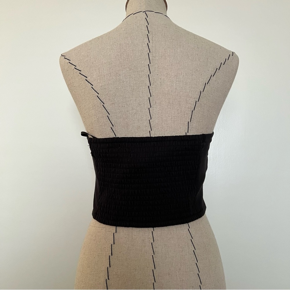 NWT Ruffled Tie-Front Tube Top - Picture 10 of 16